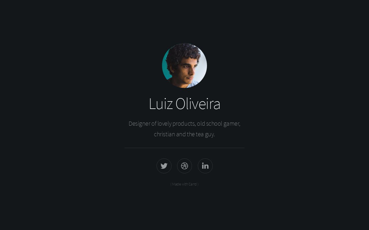 Carrd profile picture for @luiz